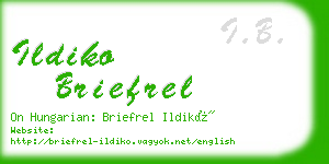 ildiko briefrel business card